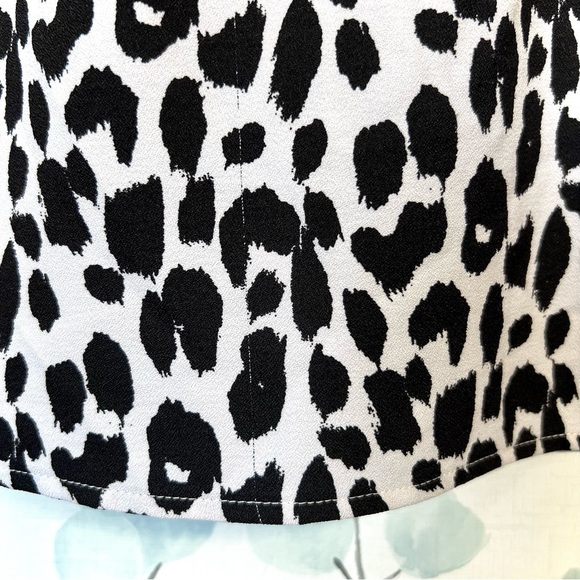 2B Bebe Womens Black & White Animal Print Sleeveless Dress Faux Gold Necklace - Picture 15 of 16